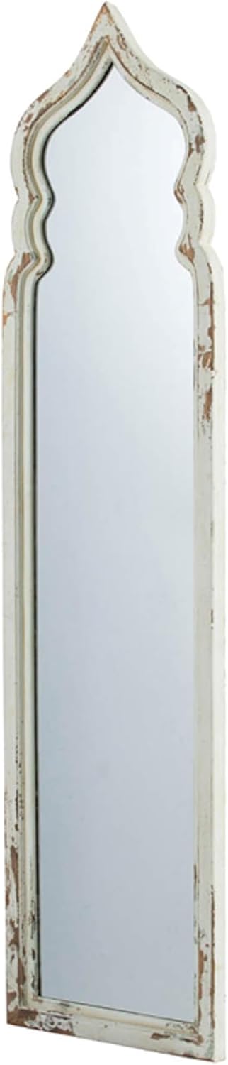 Vintage Weathered White Full Length Floor Mirror Z263871