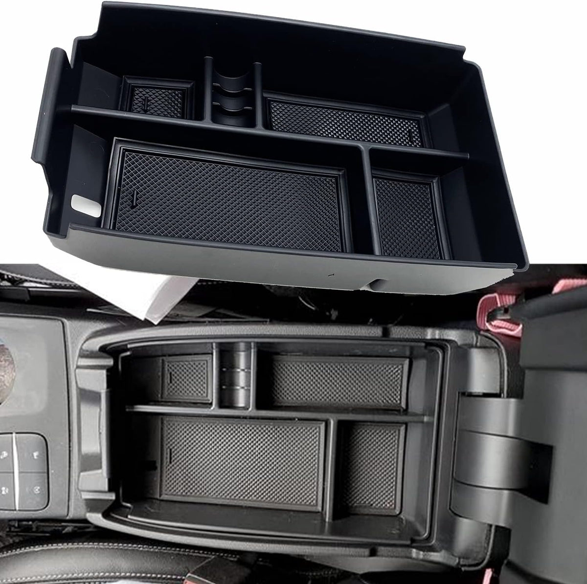 Black Center Console Tray Organizer Z242320