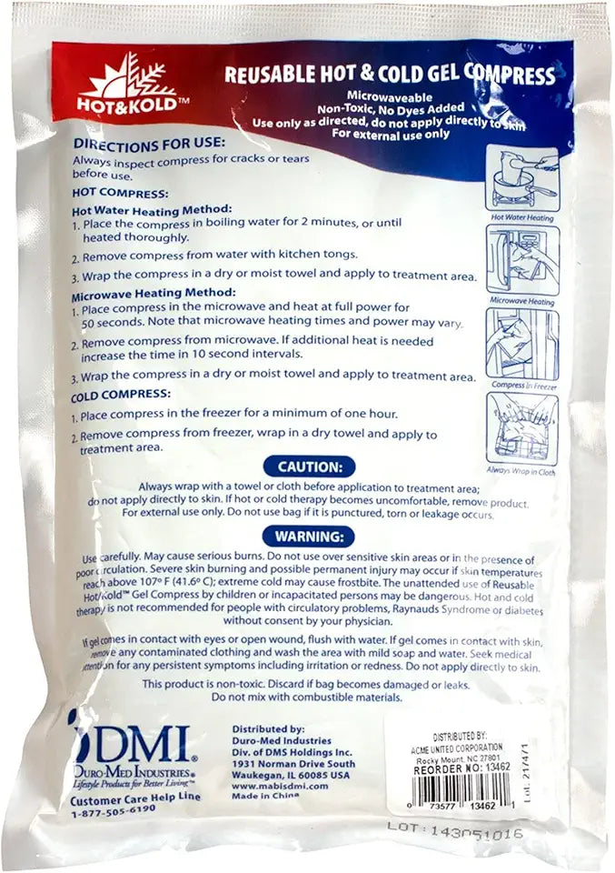 Reusable Hot Cold Pack 4X6 D57538