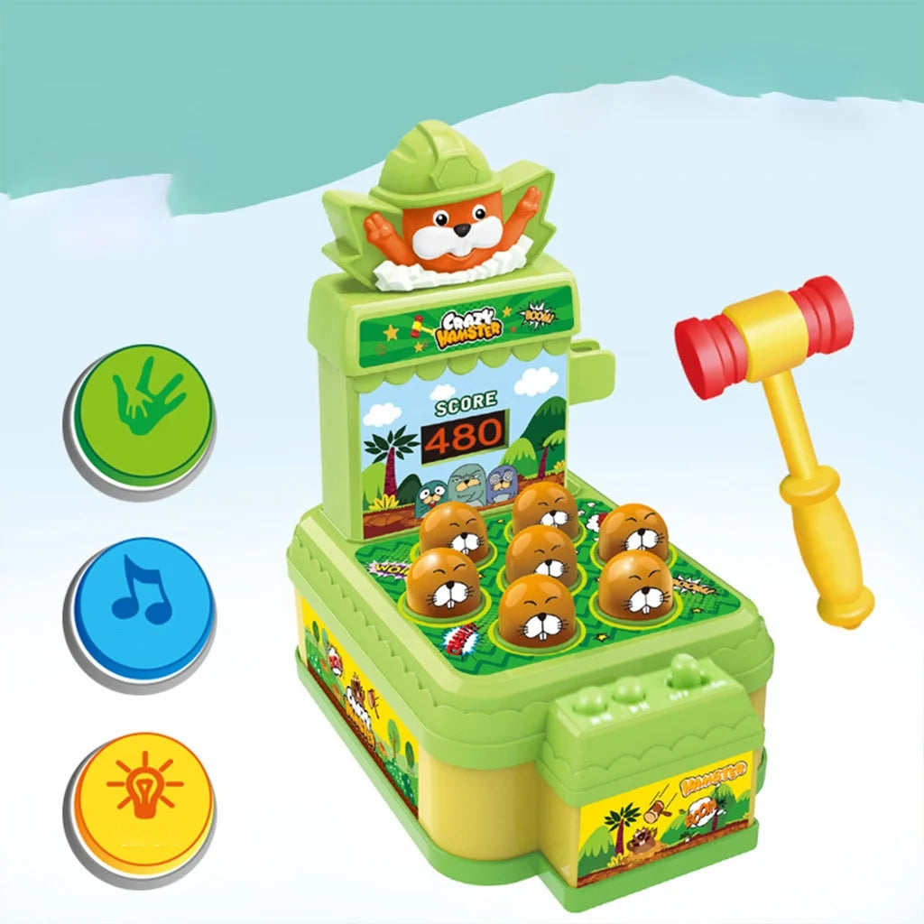 Mini Coin-operated Pound Arcade Game Machine With one Hammers Toy N17359