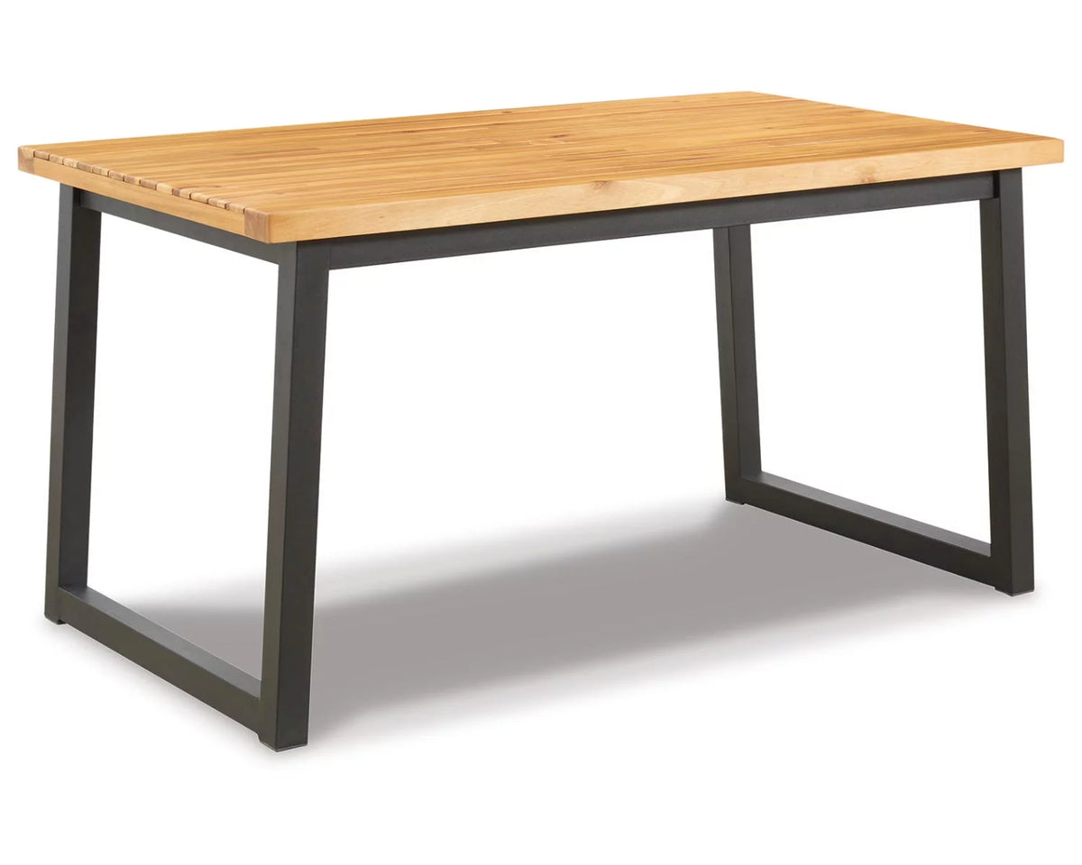 Outdoor Dining Table Set (Set of 3) Brown/Black M531179