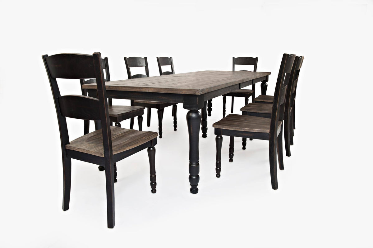 Vintage Black Rectangle Ext Table O937