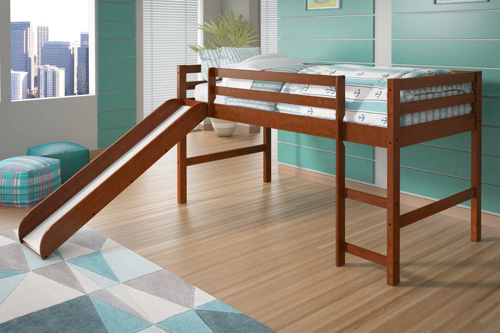 Twin Solid Wood Low Loft Bed H9010