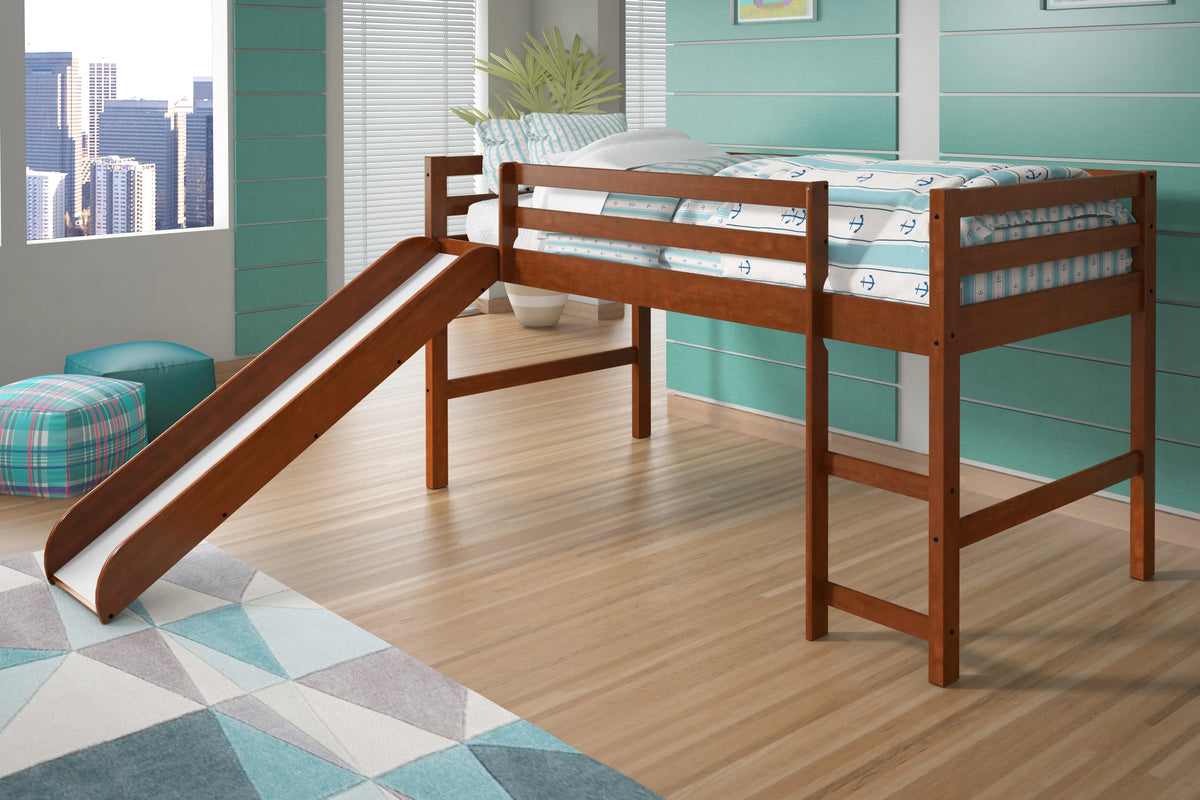 Twin Solid Wood Low Loft Bed H9010