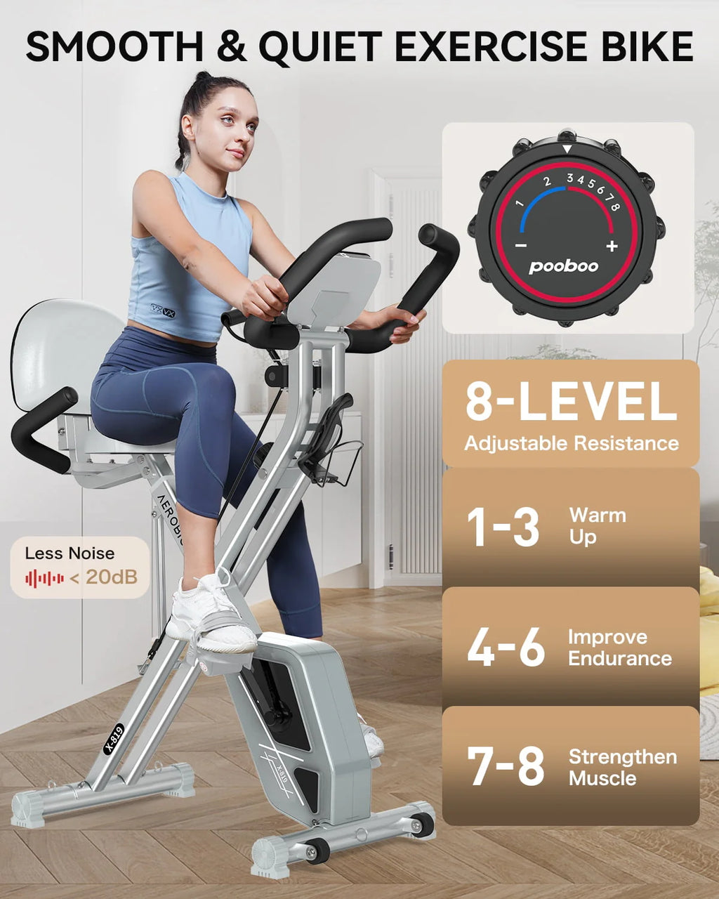 Foldable Magnetic Exercise Bike P45203
