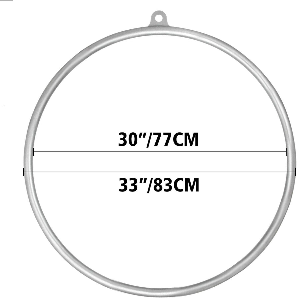 Silver Stainless Aerial Hoop with Accessories K65080