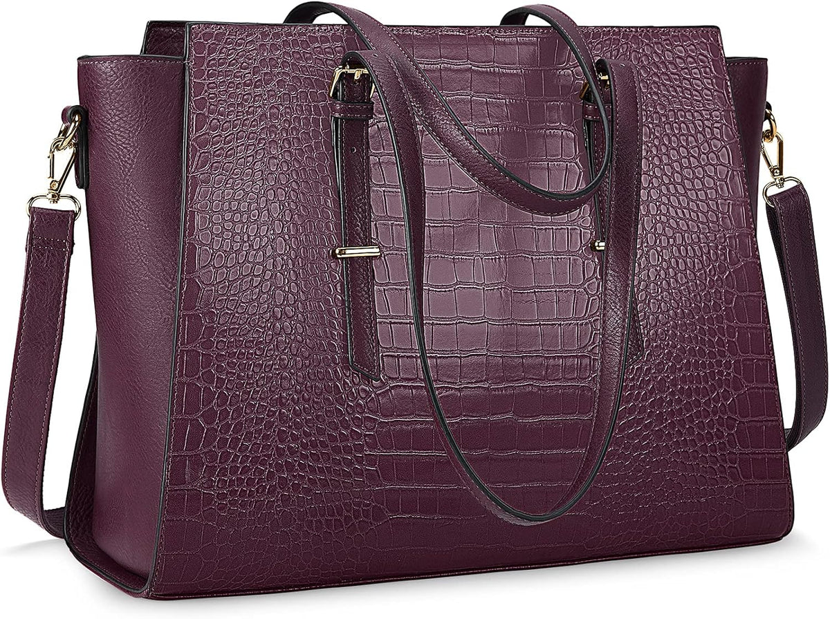 Brown Leather 15.6 Inch Laptop Tote Bag R557415