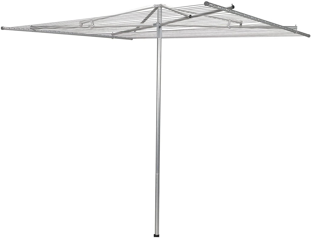 Rotary Outdoor Umbrella Drying Rack 30-Lines with 182 ft. Clothesline W7877