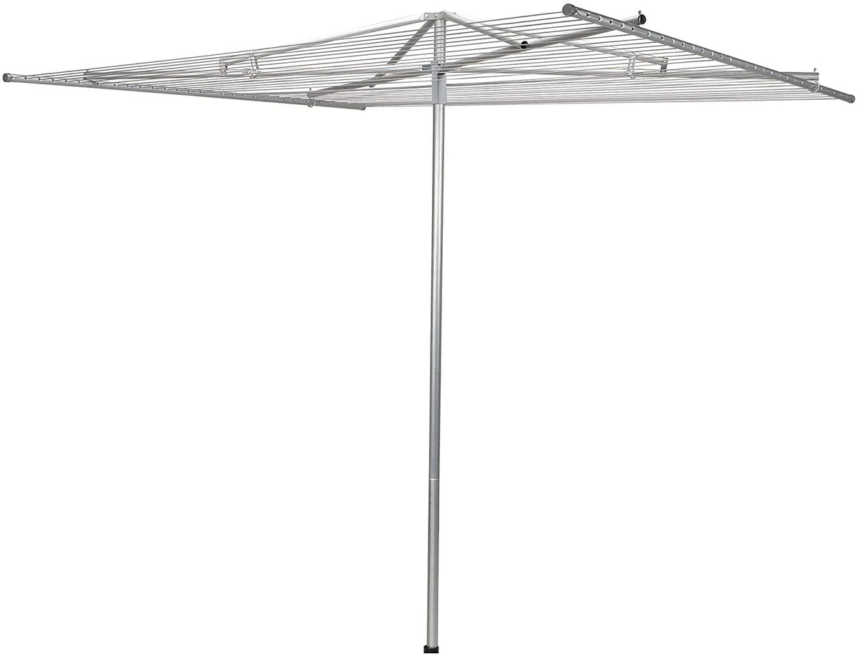 Rotary Outdoor Umbrella Drying Rack 30-Lines with 182 ft. Clothesline W7877
