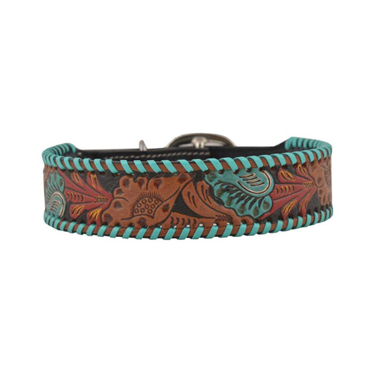Tooled Leather Dog Collar E860678