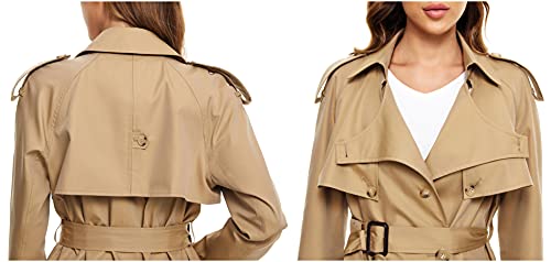Double-breasted 100% Cotton Trench Coat V175