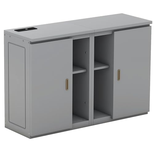 Murphy Bed with Storage Shelves and Drawers V499701