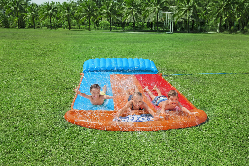 16' Triple Water Slide with Splash Ramp N2234