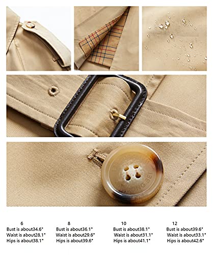 Double-breasted 100% Cotton Trench Coat V175