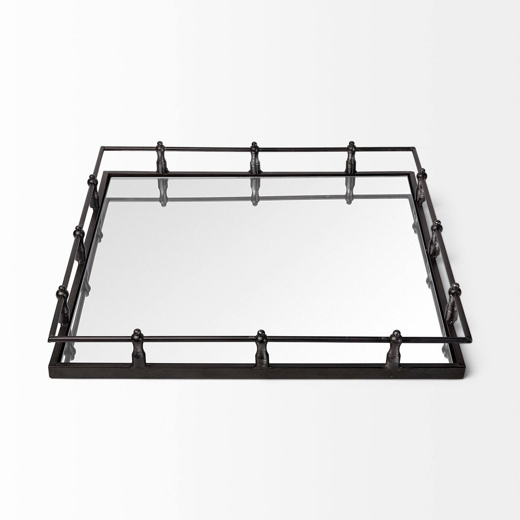 Black Metal Tray E5602