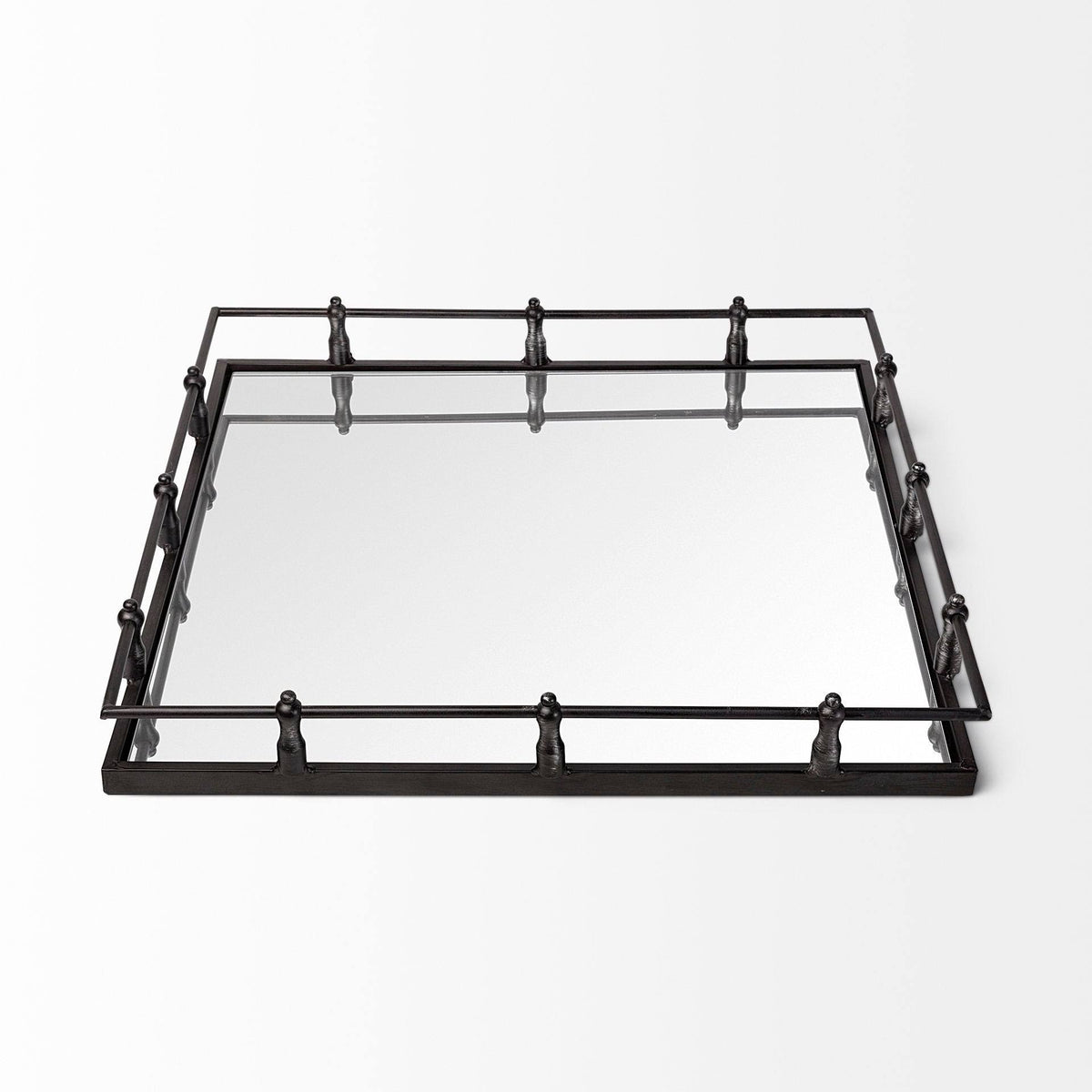 Black Metal Tray E5602