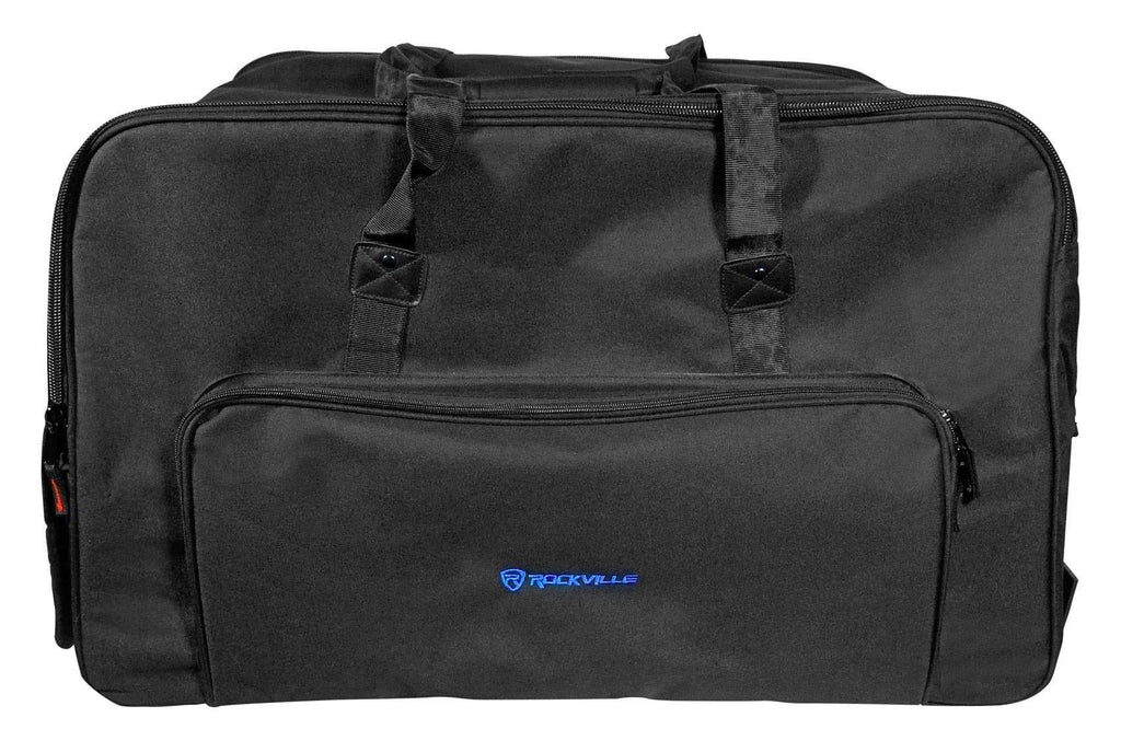 Rockville Rolling Travel Case Speaker Bag with Handle and Wheels G9760