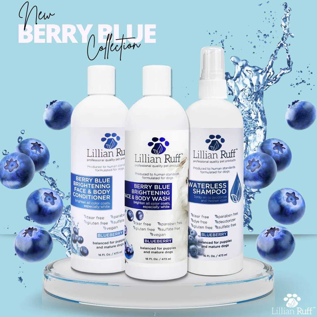 Berry Blue Brightening Face and Body Wash for Dogs and Cats P992
