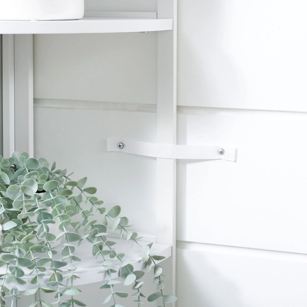 5 Tier White Corner Bookcase Shelf Q464697