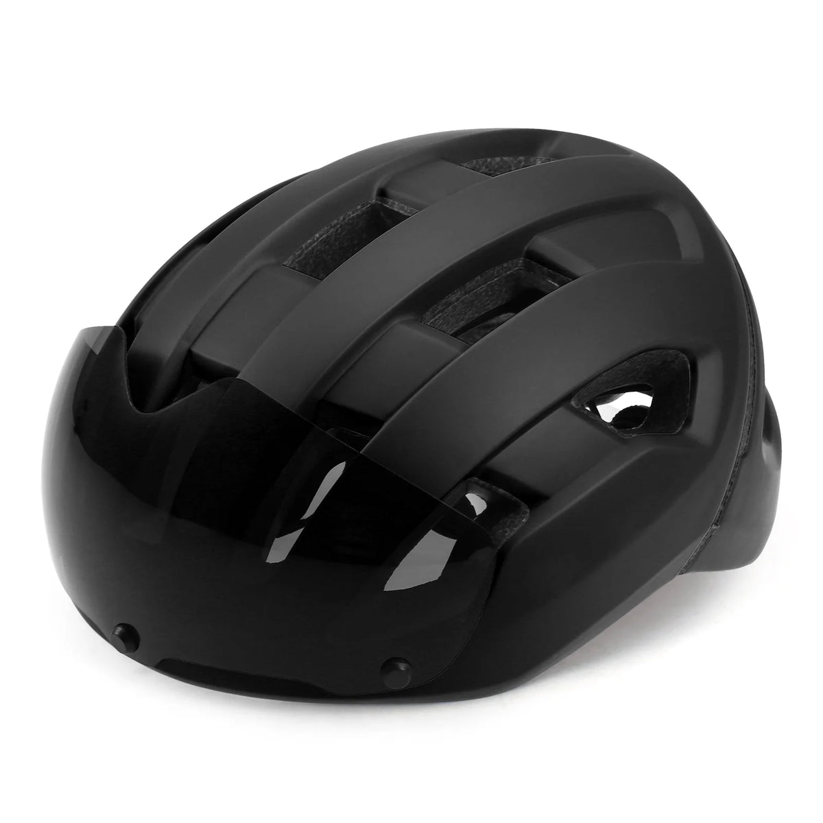 Lightweight Cycling Helmet with Rear Light and Magnetic Goggles Z24417