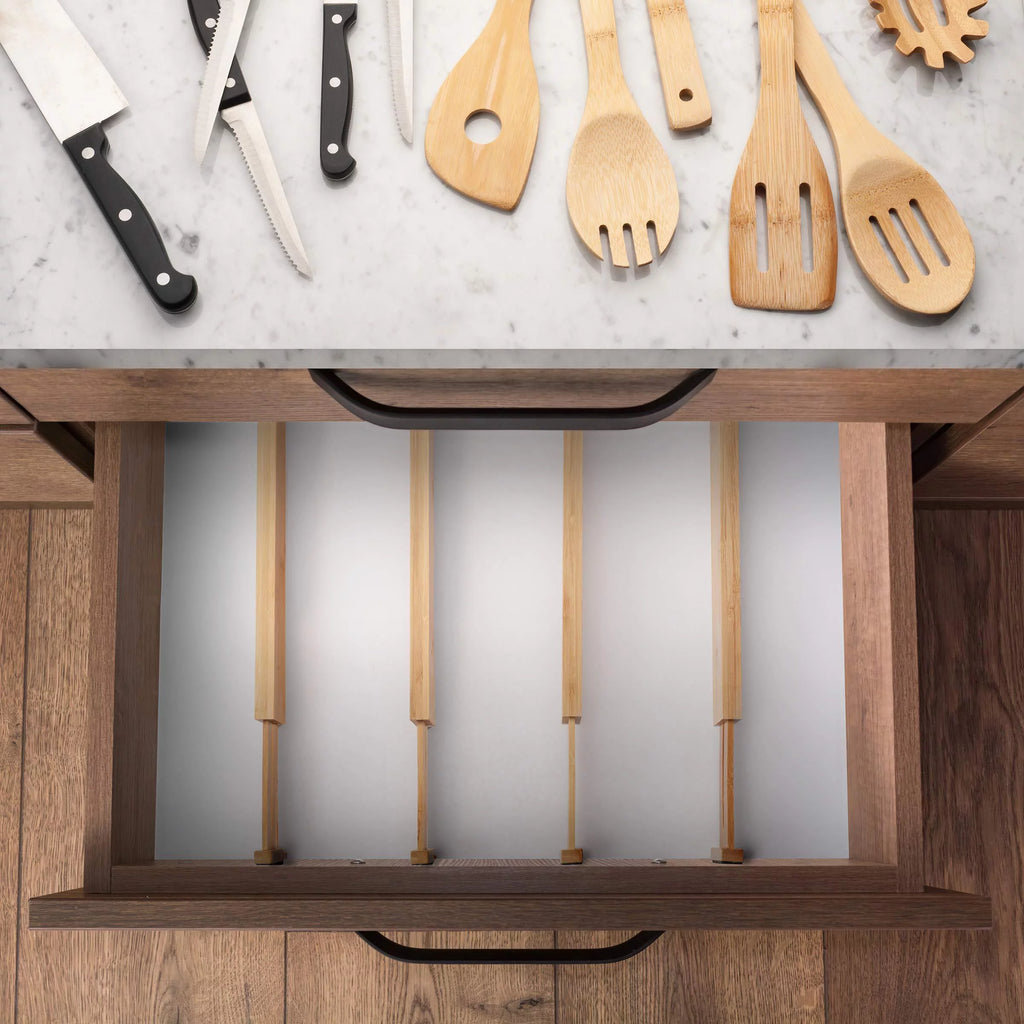 Natural Bamboo Drawer Dividers Q46887