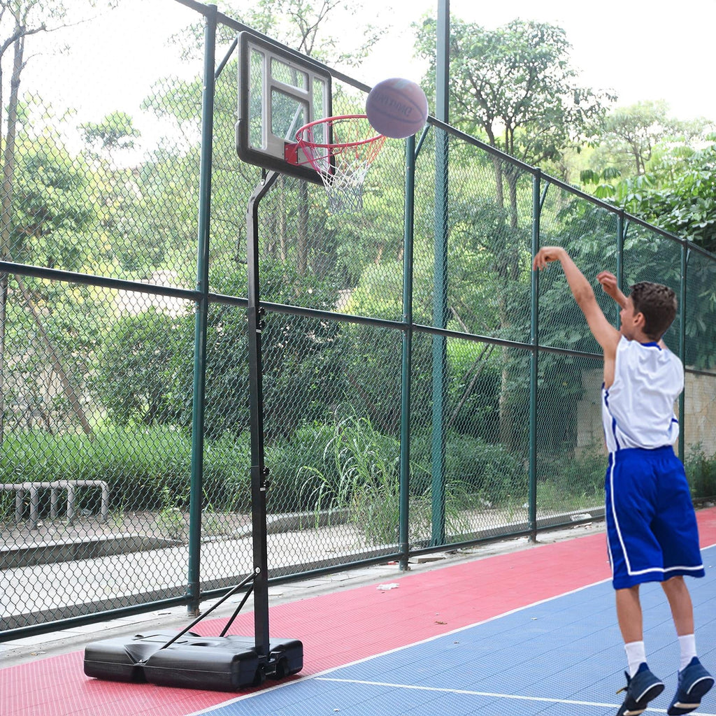 Portable Height Adjustable Basketball Hoop with Wheels R45612