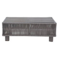 Grey Aluminum Roped Outdoor Patio Coffee Table R161297