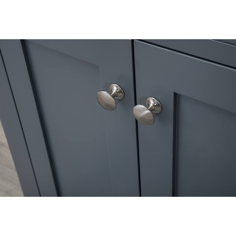 24 in. Single Gray Bathroom Vanity with Carrera Marble Top E31933