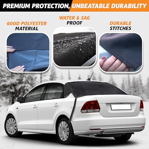 Waterproof Windshield Snow Cover with Side Mirror Covers 2-Pack F873705
