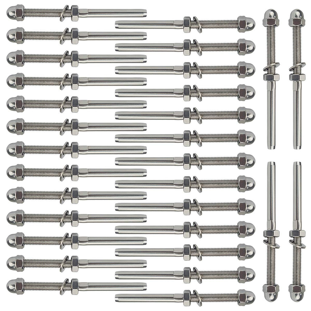 30 Pack 1/8 Cable Railing Kit T316 Stainless Steel L502