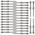30 Pack 1/8 Cable Railing Kit T316 Stainless Steel L502
