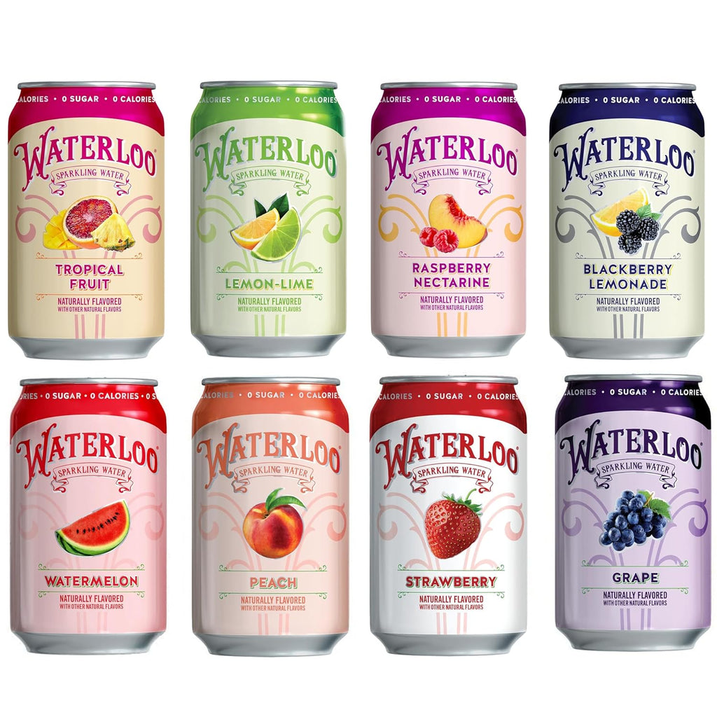 Sparkling Fruit Flavored Water, 12 Fl Oz, Pack of 24 R270383