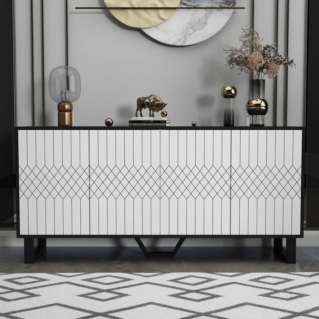63 inch Sideboard with Pop-Up Doors Y66424