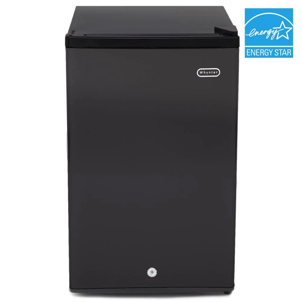Black 3.0 cu. ft. Upright Freezer with Lock D8551