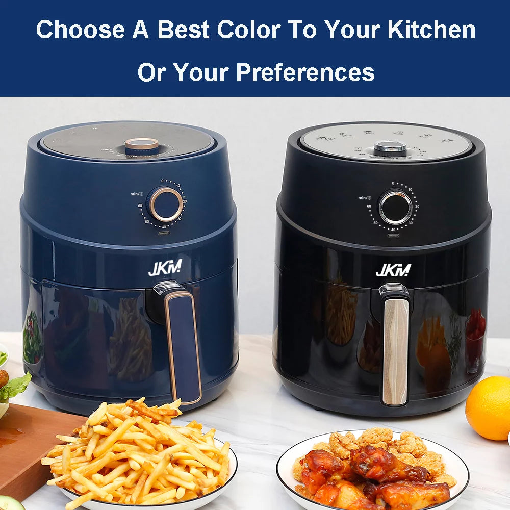 3.7 Quart Mechanical Air Fryer, Black K1757
