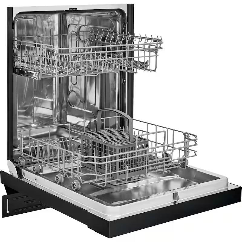 Black Front Control Tall Tub Dishwasher with Stainless Steel Tub E807