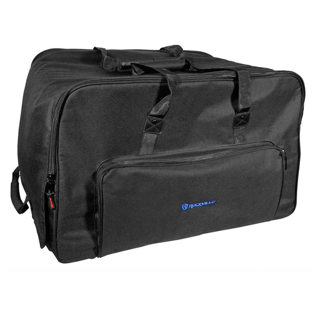 Rockville Rolling Travel Case Speaker Bag with Handle and Wheels G9760