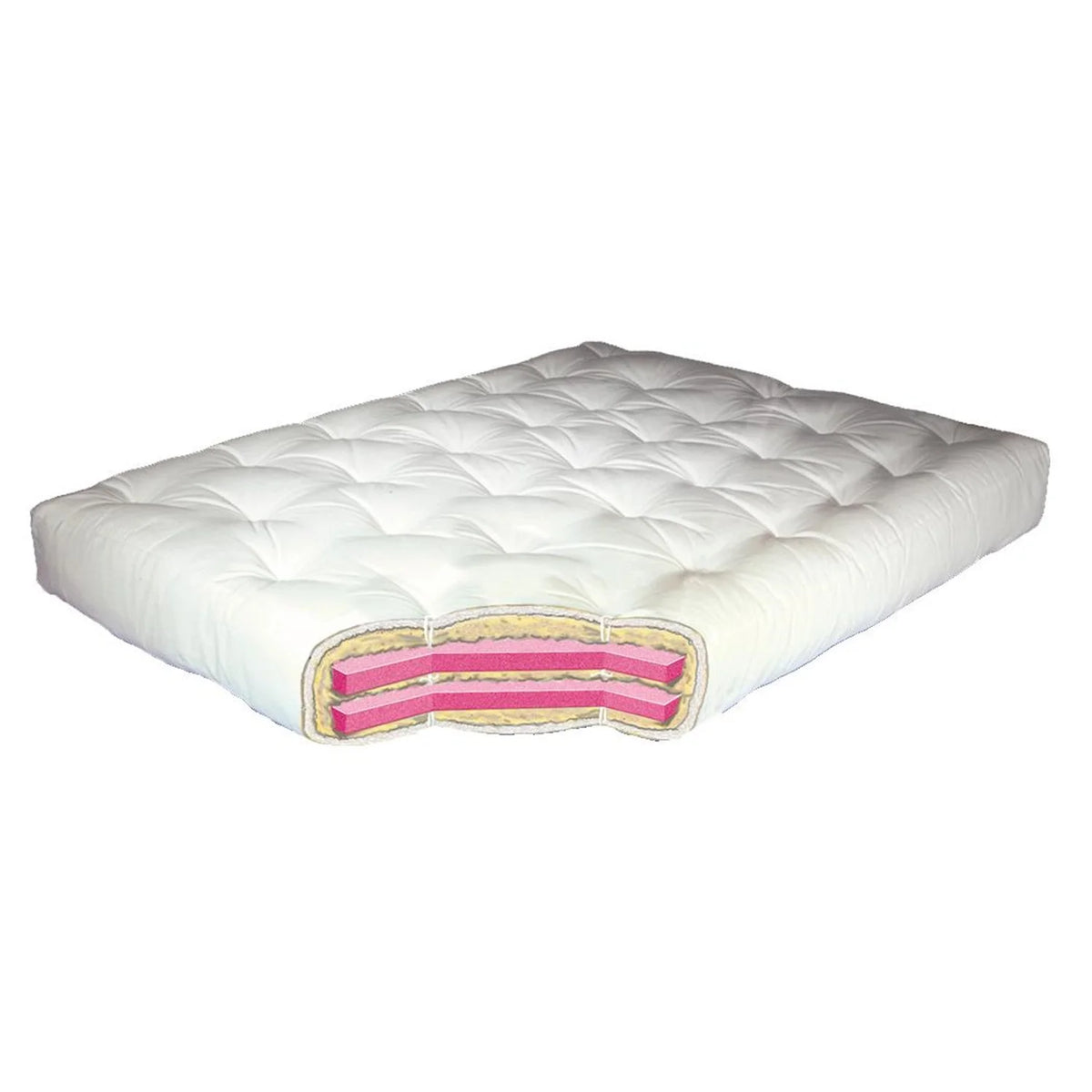 Queen Sage Microfiber Cotton Futon Mattress X193506