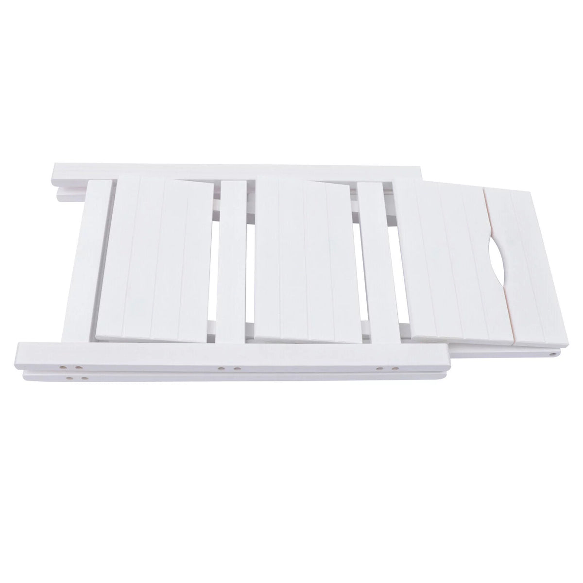 Folding Wooden Step Stool Anti-Slip White K8989