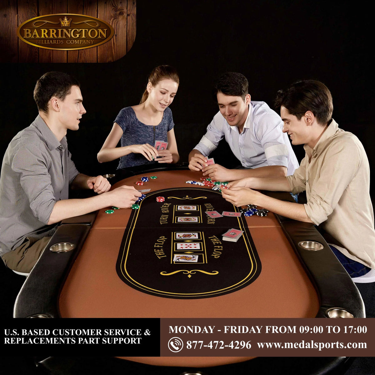 10-Player Poker Table V478706