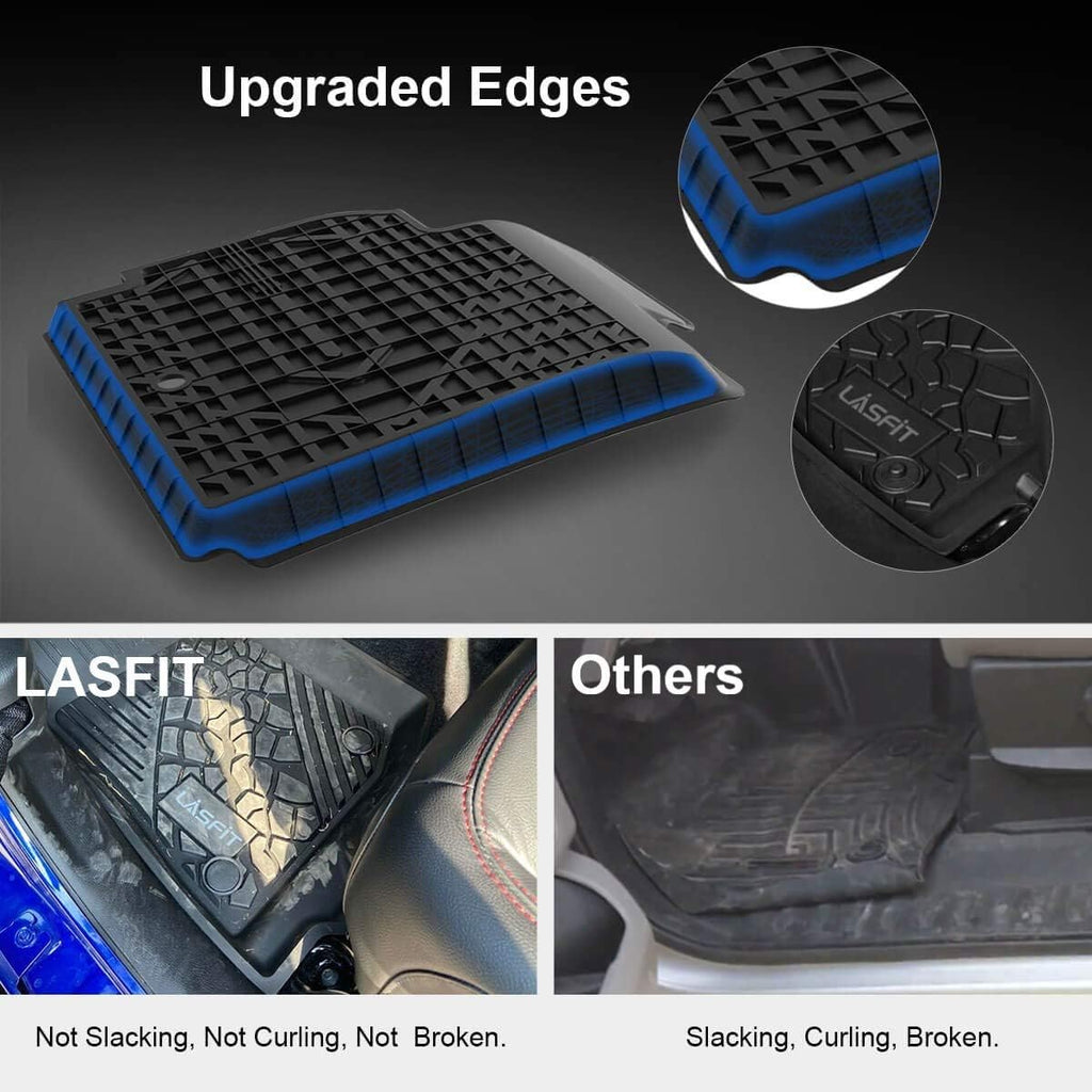 Black TPE Car Floor Liners Front & Rear J6712
