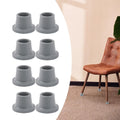 8x Shower Chair Feet Gray Rubber F690