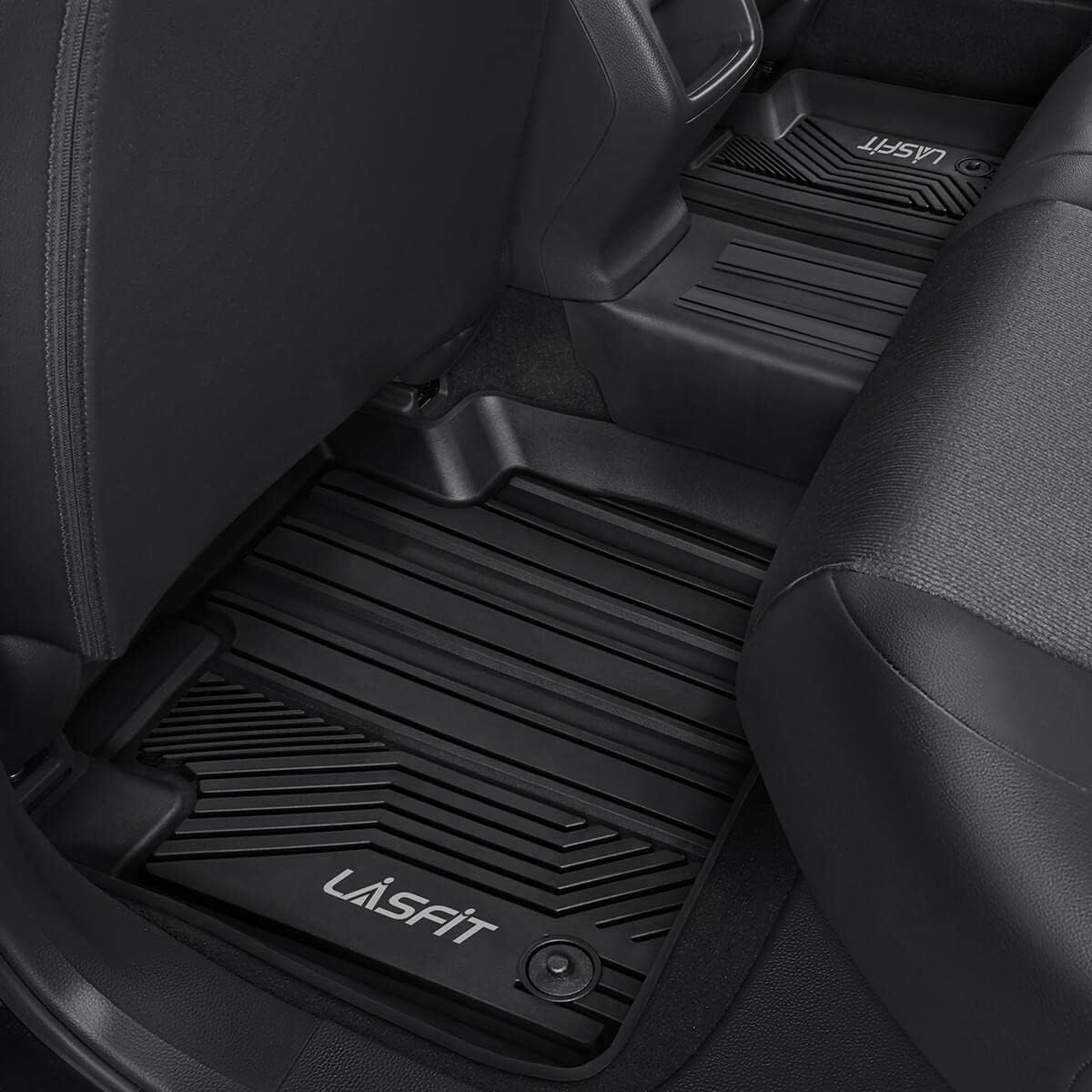 Black TPE Car Floor Liners Front & Rear J6712