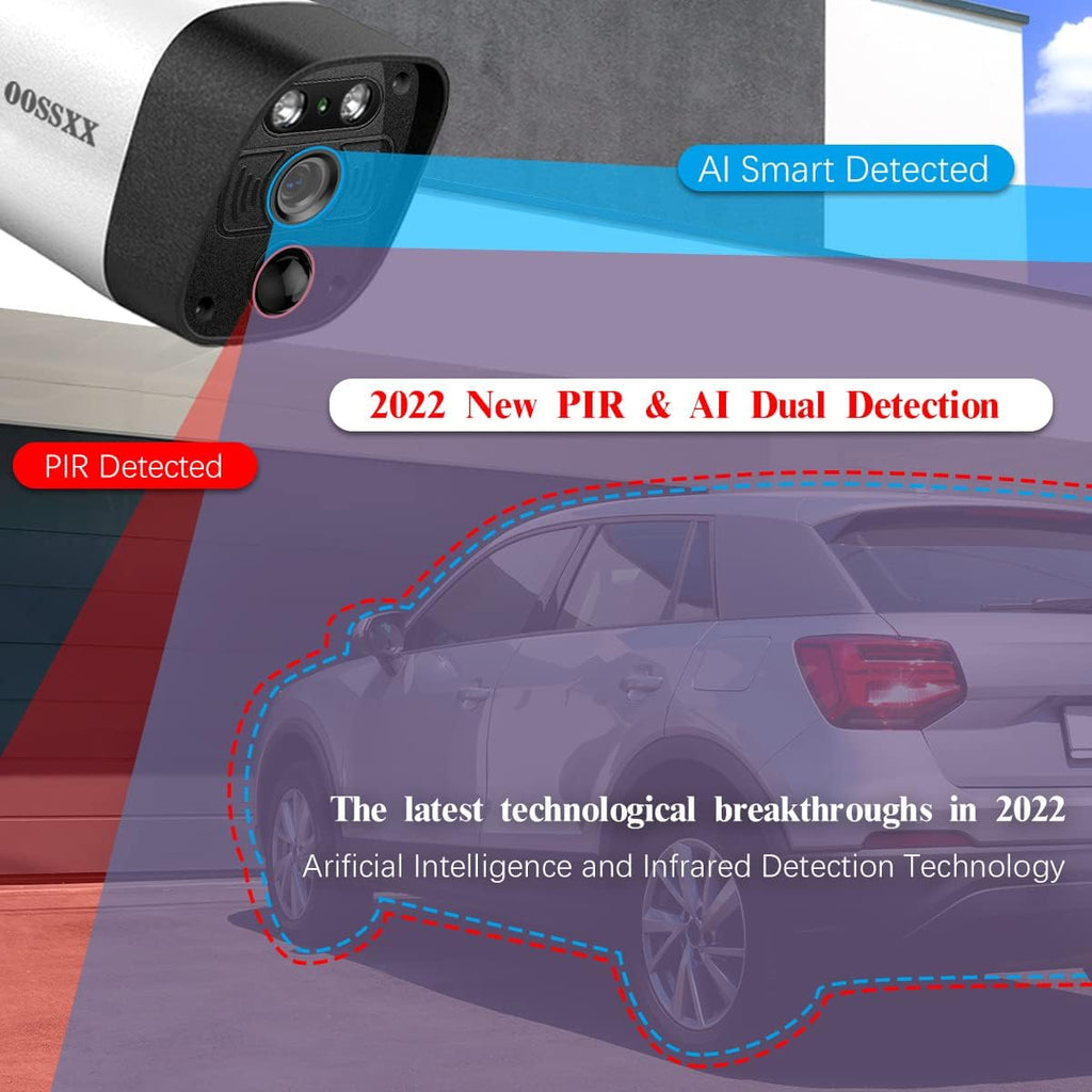 3K 5.0MP Wireless Security Camera System with 1TB Hard Drive E863