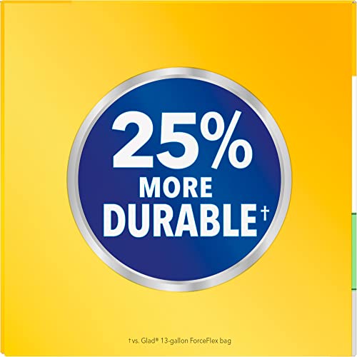 45 Count 13 Gallon Tall Kitchen Drawstring Garbage Bags F278
