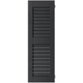 Black Louvered Shutters Pair X755