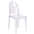 Transparent Crystal Oval Back Chair K2287