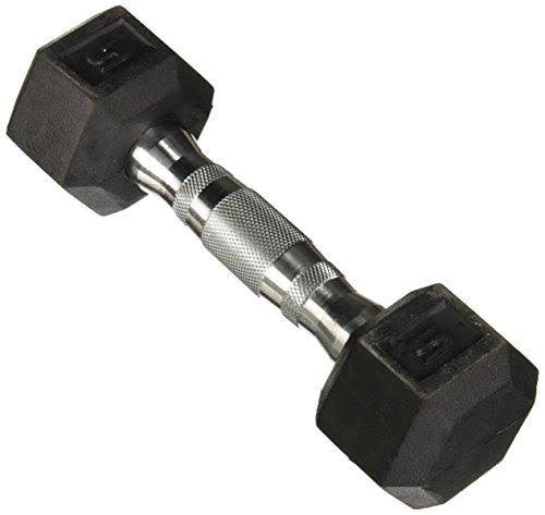 120 lbs Rubber Coated Hex Dumbbell Q509857