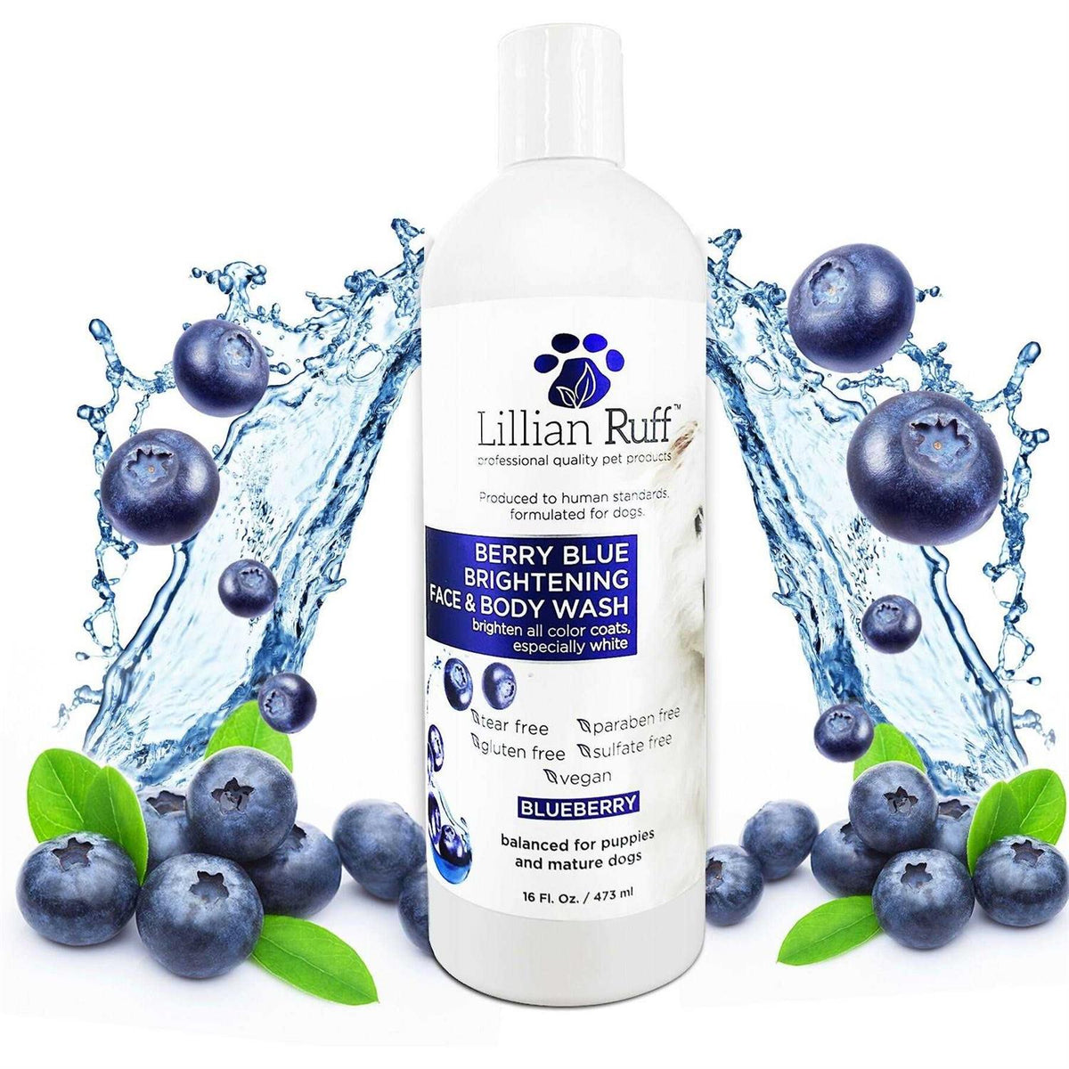 Berry Blue Brightening Face and Body Wash for Dogs and Cats P992