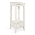 Soft White Wood Accent Table or Plant Stand O460
